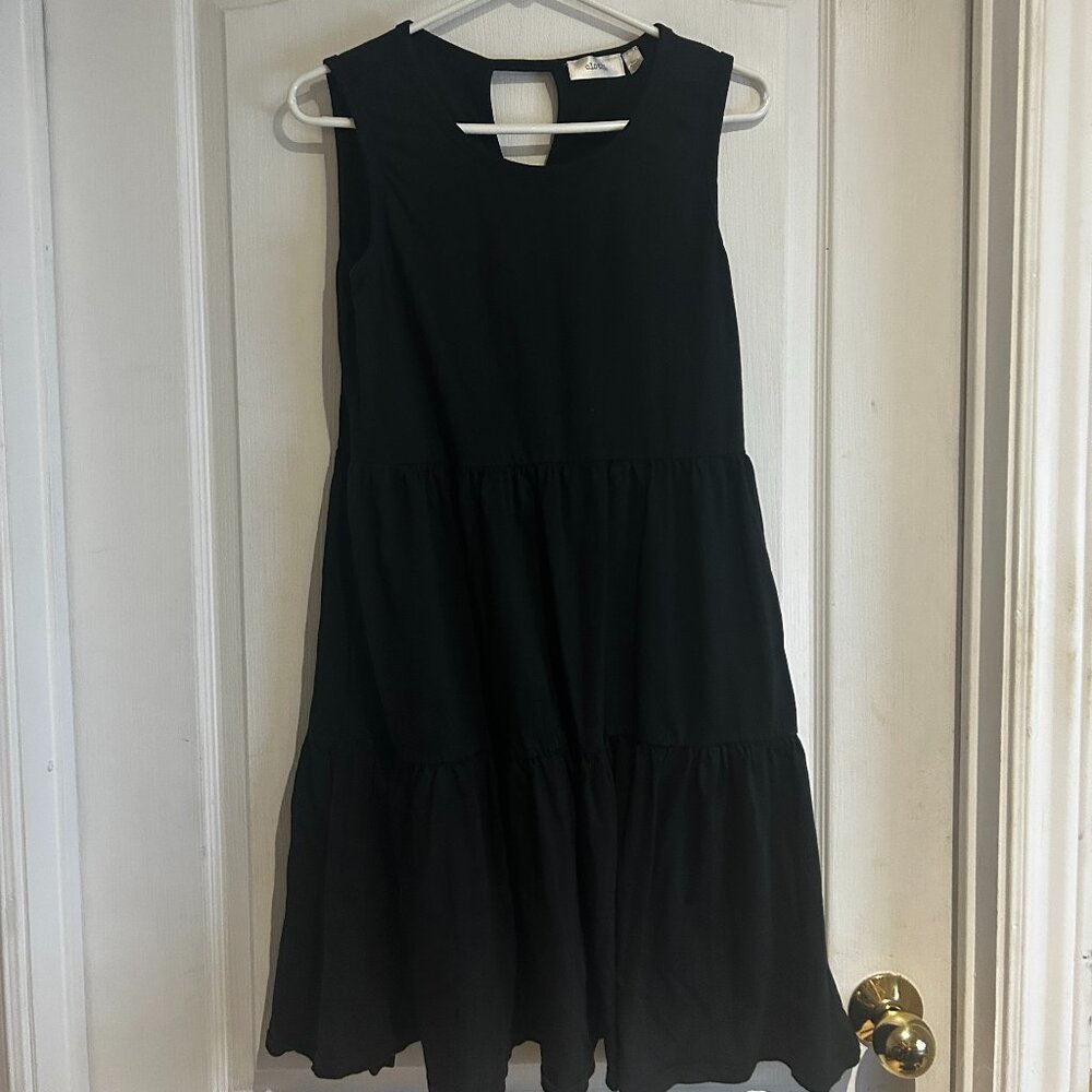 Cloth by RD Black Tiered Sleeveless Dress (XS)